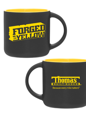 FORGED IN YELLOW CERAMIC MUG - 14OZ