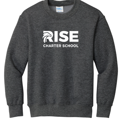 YOUTH Fleece Crewneck Sweatshirt - Grey