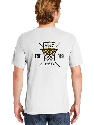 Men's Criss Cross Shield & Net T-Shirt (White)