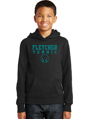 Port & Company ®  Youth Fan Favorite Fleece Pullover Hooded Sweatshirt - Jet Black