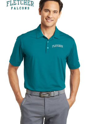 Nike Dri-FIT Vertical Mesh Polo- Blustery 