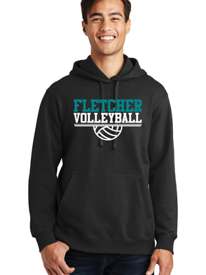 Port & Company ®  Fan Favorite Fleece Pullover Hooded Sweatshirt - Jet Black
