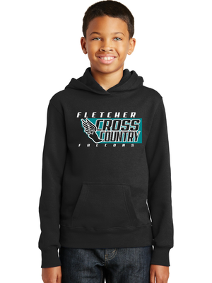 Port & Company ®  Youth Fan Favorite Fleece Pullover Hooded Sweatshirt - Jet Black