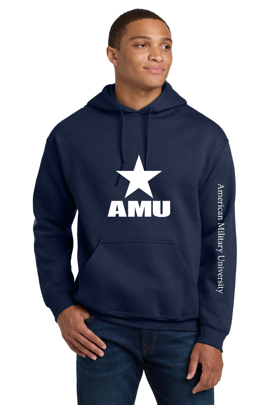 AMU - Hoodie (University Name on Left Sleeve)