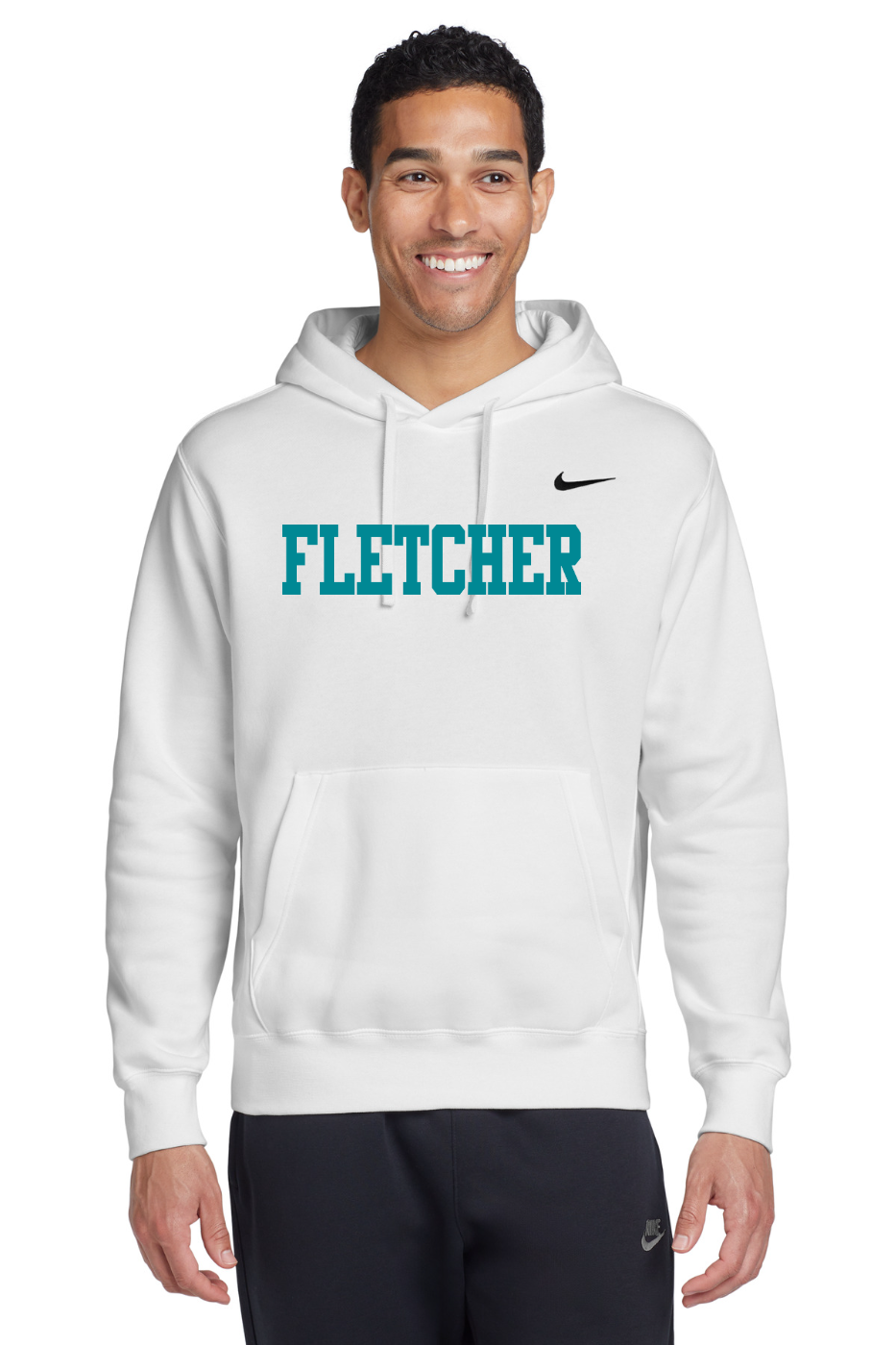 Nike Club Fleece Pullover Hoodie - White