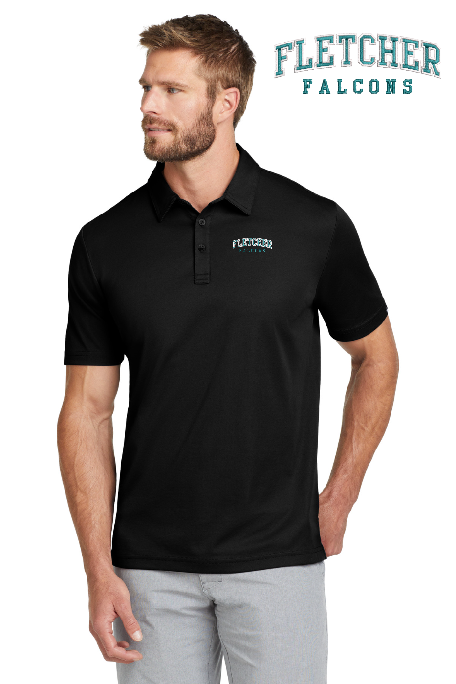 TravisMathew Oceanside Solid Polo.- Black