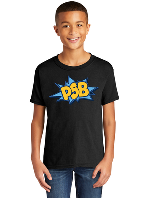 PSB Slam Logo Gildan Youth Softstyle ®  T-Shirt 64000B - Black