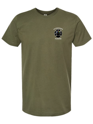 Tultex Fine Jersey T-Shirt - Military Green