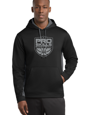 Adult Unisex Colorblock Hoodie - Black/ Grey