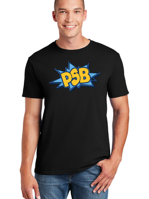 PSB Slam Logo Gildan Softstyle ®  T-Shirt. 64000 - Black