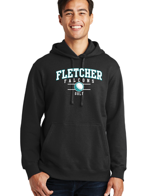 Port & Company ®  Fan Favorite Fleece Pullover Hooded Sweatshirt - Jet Black