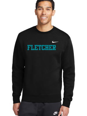 Nike Club Fleece Crew  - Black