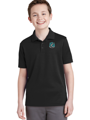 Sport-Tek ®  Youth PosiCharge ®  RacerMesh ®  Polo. - Black