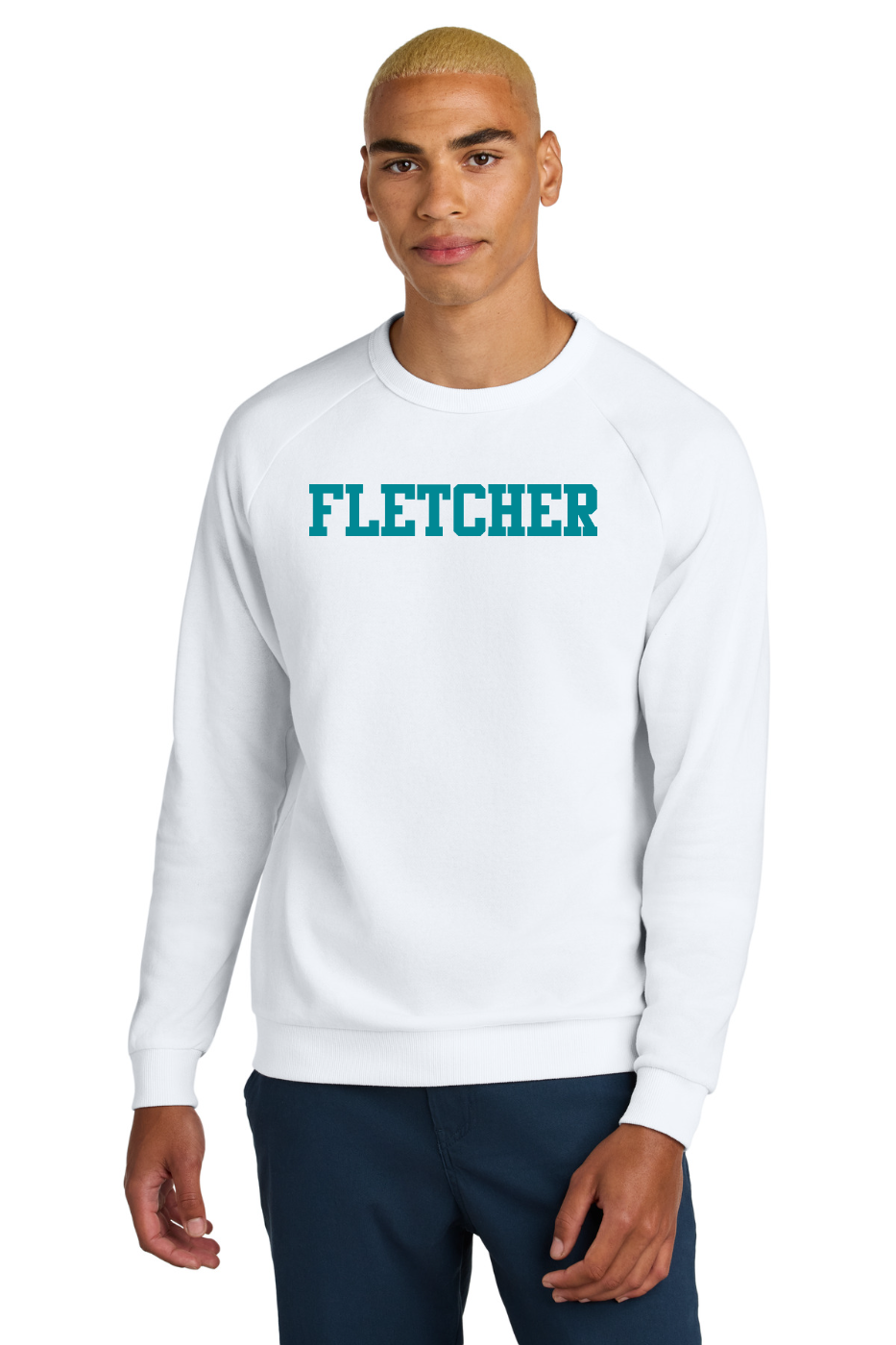 District ®  Perfect Tri ®  Fleece Crewneck Sweatshirt - White