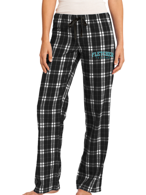District ®  Women's Flannel Plaid Pant - Black