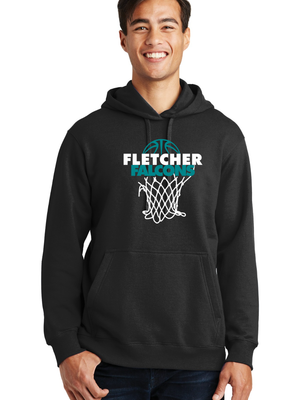 Port & Company ®  Fan Favorite Fleece Pullover Hooded Sweatshirt. PC850H - Jet Black