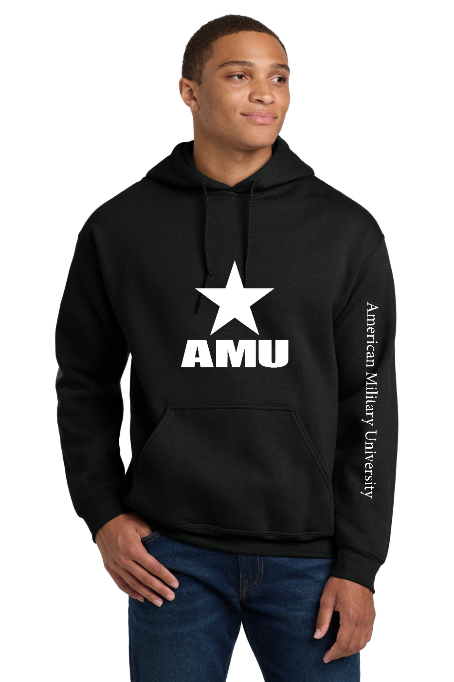 AMU - Hoodie (University Name on Left Sleeve)