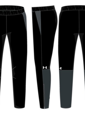 Men's UA Squad Woven Warm-Up Pants - Black