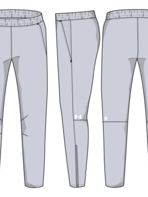Men's UA Squad Woven Warm-Up Pants - Halo Gray