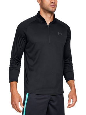 Men's UA Tech™ ½ Zip Long Sleeve - Black