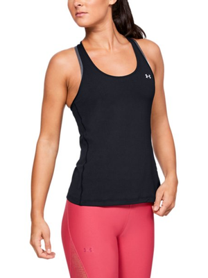 Women's HeatGear® Armour Racer Tank - Black