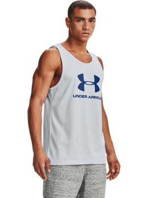 UA SPORTSTYLE LOGO TANK - Halo Gray