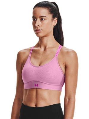 Women's UA Infinity Mid Sports Bra - Planet Pink
