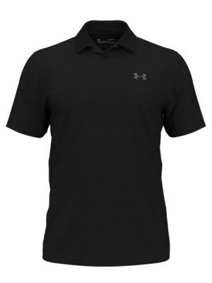2024 Men's UA Matchplay Stripe Polo - Black (001)