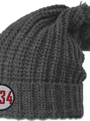 Mission 34 Beanie with Cuff and Pom