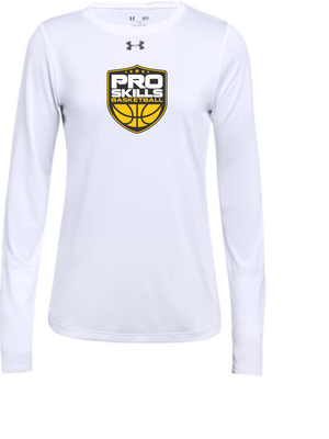 PSB Shield UA W's Locker Tee LS 2.0 - WHT